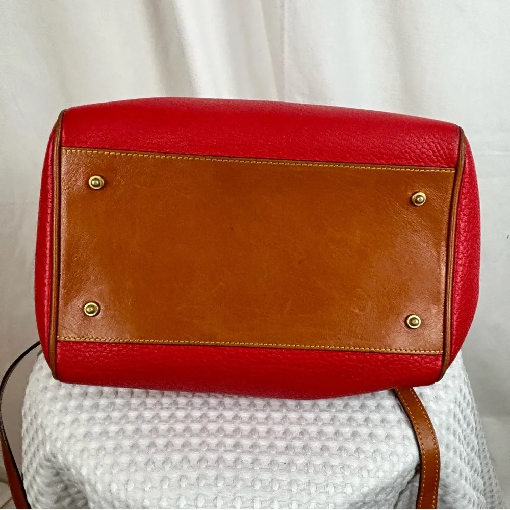 Vintage DOONEY & BOURKE R28 Red DR Speedy Satchel Handbag Purse 1980’s - Picture 5 of 12